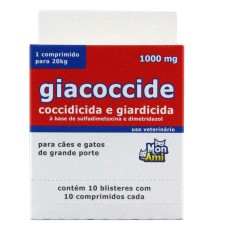 Giacoccide 1000MG 10 Blister C/ 10 Comprimidos